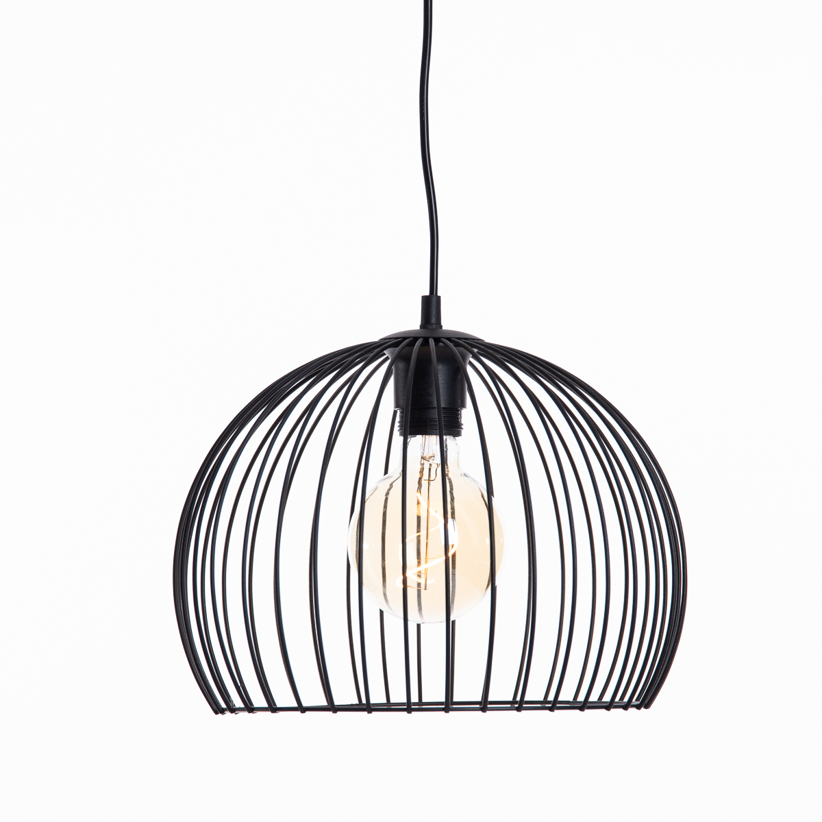 Moderne hanglamp zwart 30cm E27 - Koopa