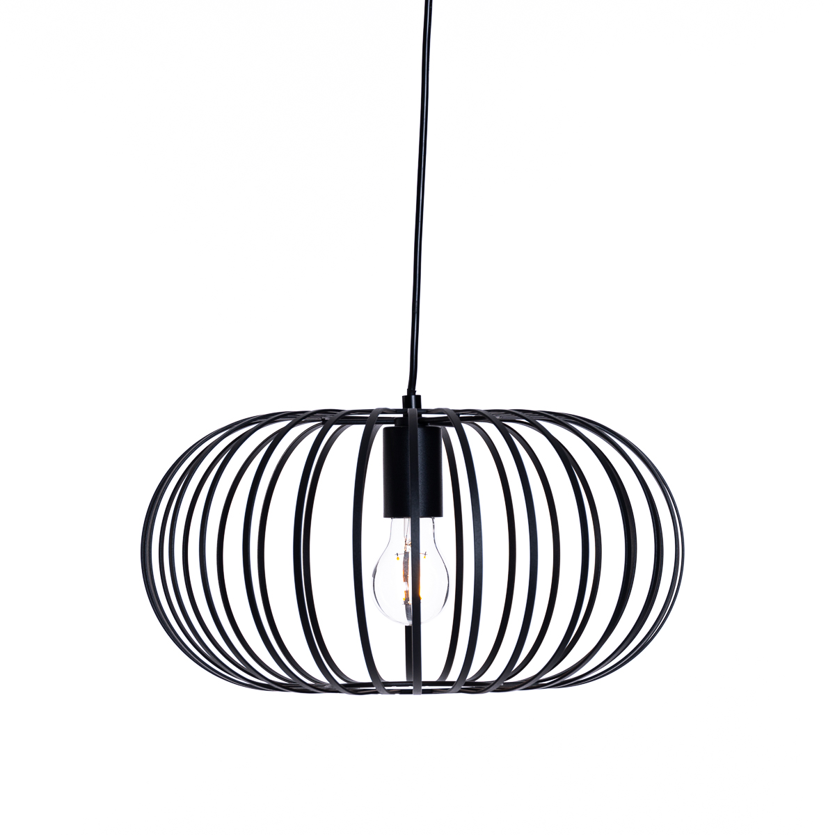 Moderne hanglamp zwart E27 - Troopa