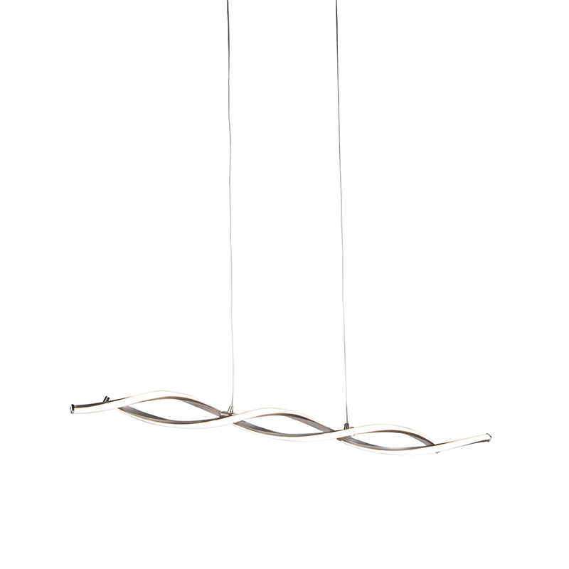 Moderní závěsná lampa z oceli včetně LED a stmívače - Paulina