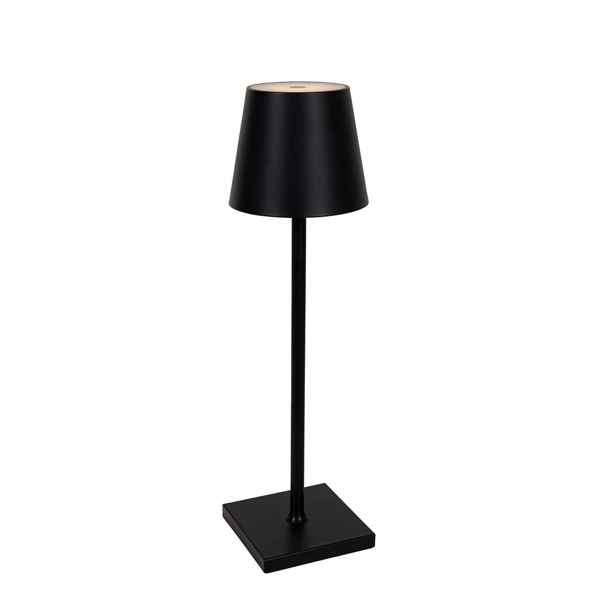 Venkovní stolní lampa černá včetně LED s dotykovým stmívačem dobíjecí - Janet