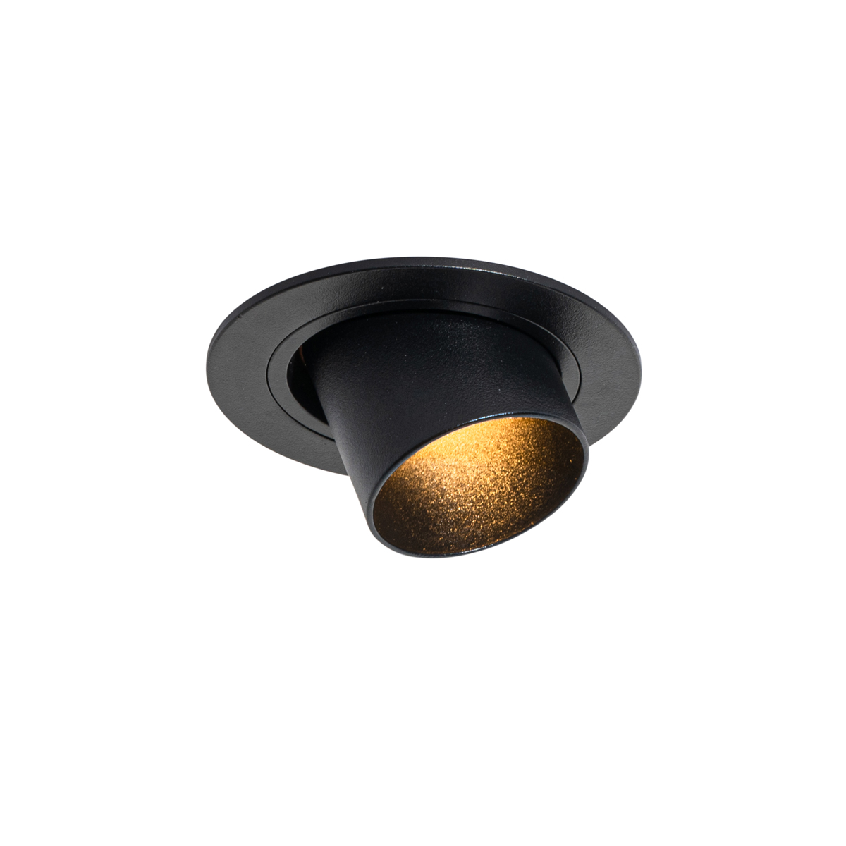 Moderní vestavné bodové svítidlo černé GU10 35mm kulaté otočné - Installa
