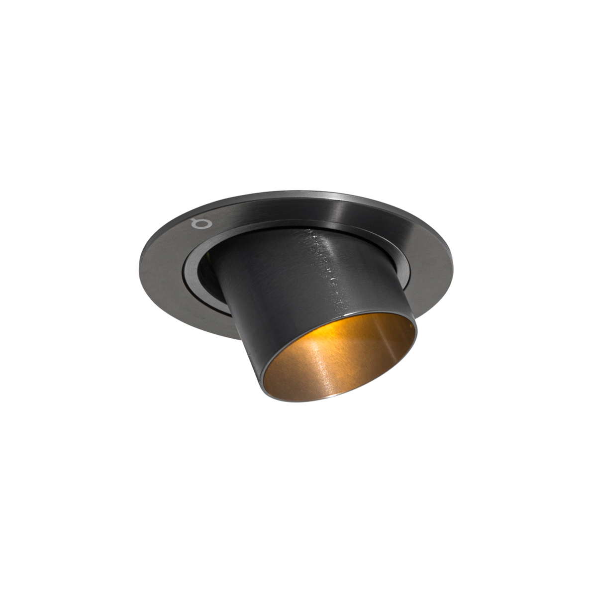 Moderní zapuštěné bodové svítidlo tmavě šedé GU10 35 mm kulaté otočné - Installa