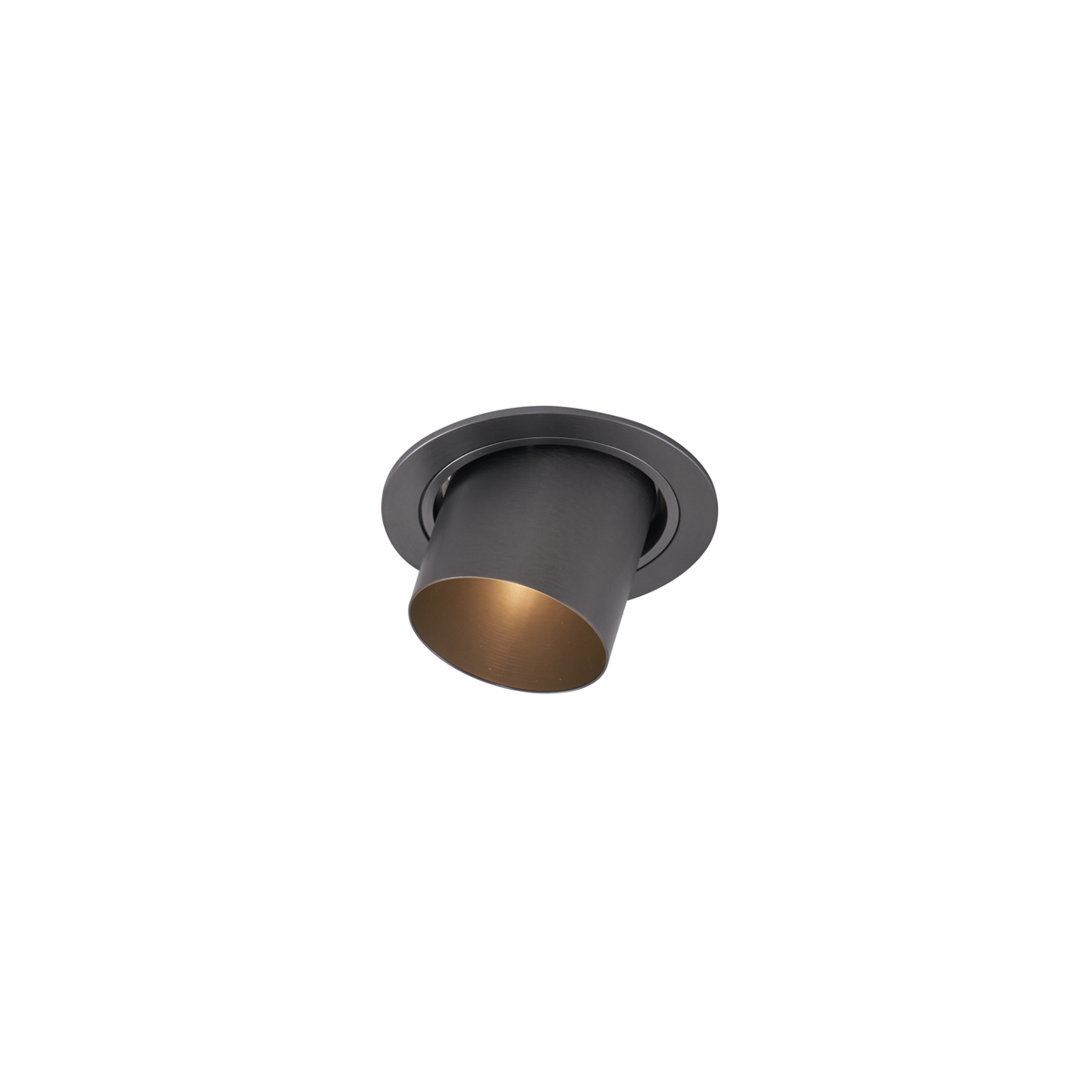 Moderní zapuštěné bodové svítidlo antracitově šedé GU10 50 mm kulaté otočné - Installa