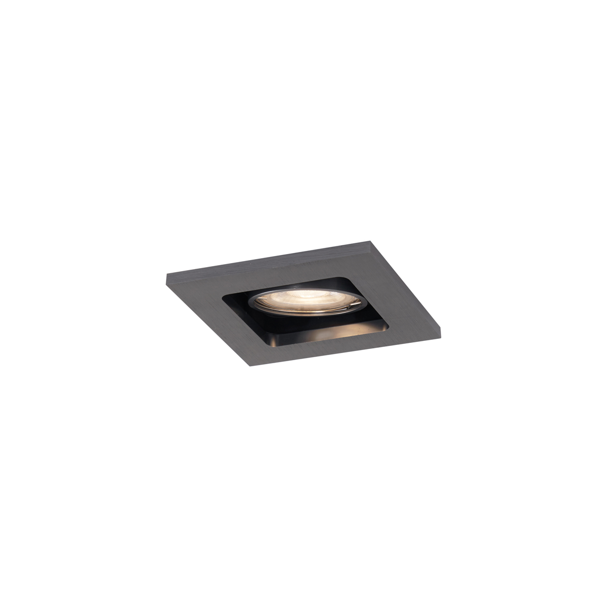 Moderní zapuštěné bodové svítidlo antracitově šedé GU10 50 mm kulaté otočné - Qure