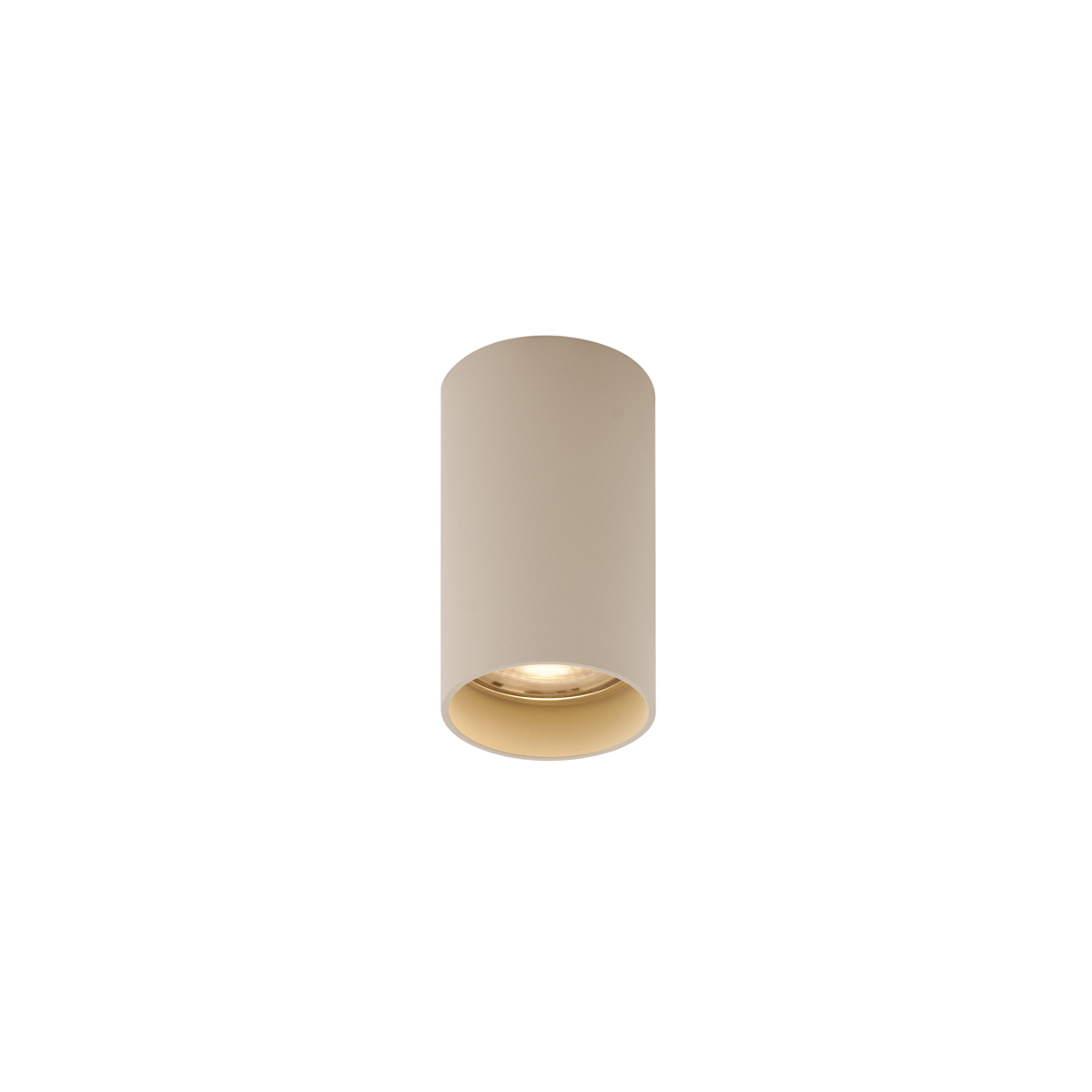 Moderní zapuštěné bodové svítidlo béžové GU10 50 mm kulaté - Tuba
