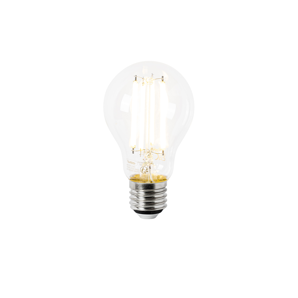 Sada 5 LED žárovek E27 A60 čiré 4