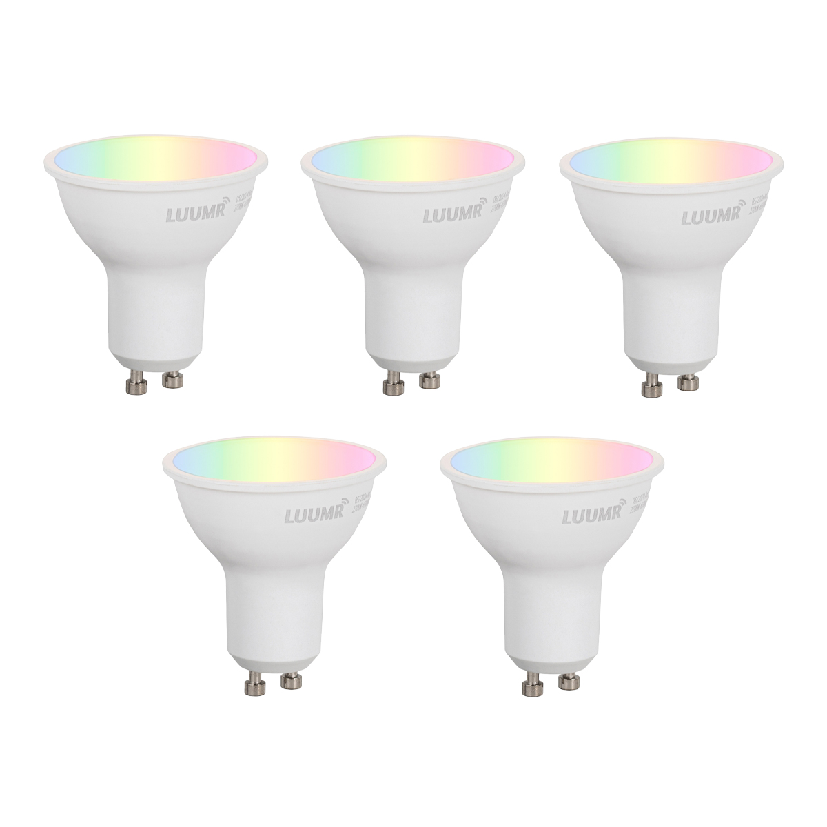 Sada 5 ks Chytré stmívatelné LED žárovky GU10 50 mm Opal 4