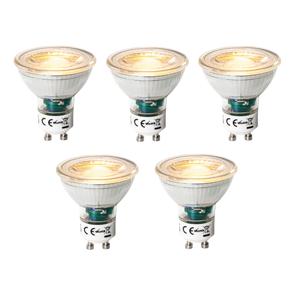 Sada 5 ks GU10 3-staps dimbaar LED lamp 7W 700 lm 2200 - 6500K