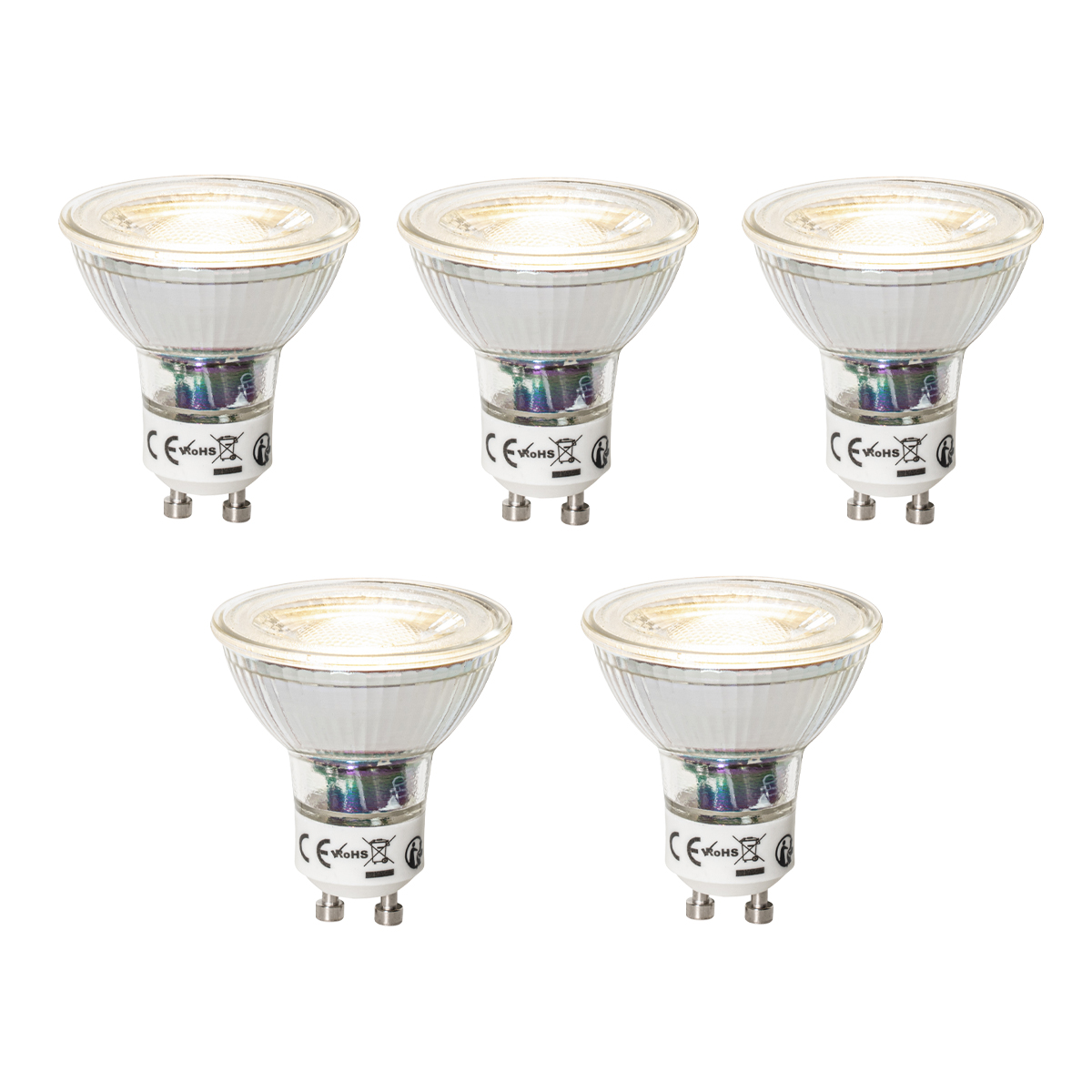 Sada 5 ks GU10 3-staps dimbaar LED lamp 7W 700 lm 2700K
