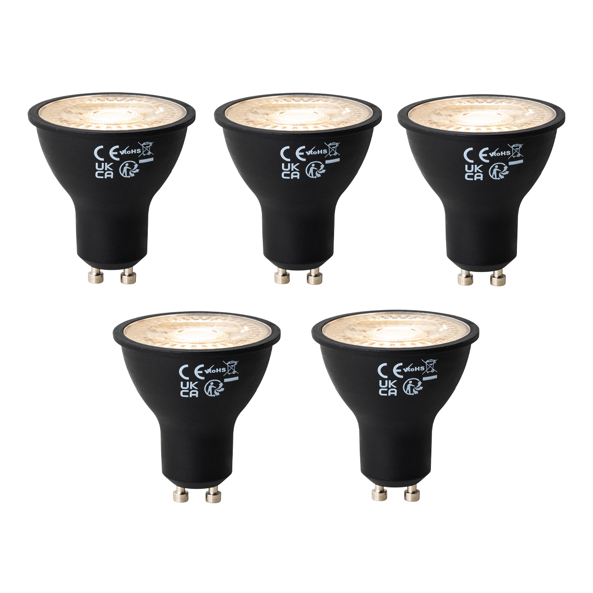 Sada 5 ks GU10 dimabre LED lamp 7W 500 lm 2700K