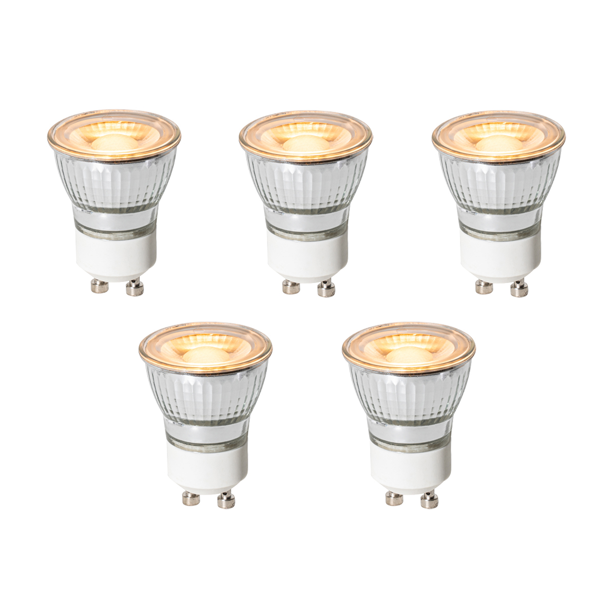 Sada 5 ks GU10 dimbare LED lamp 3