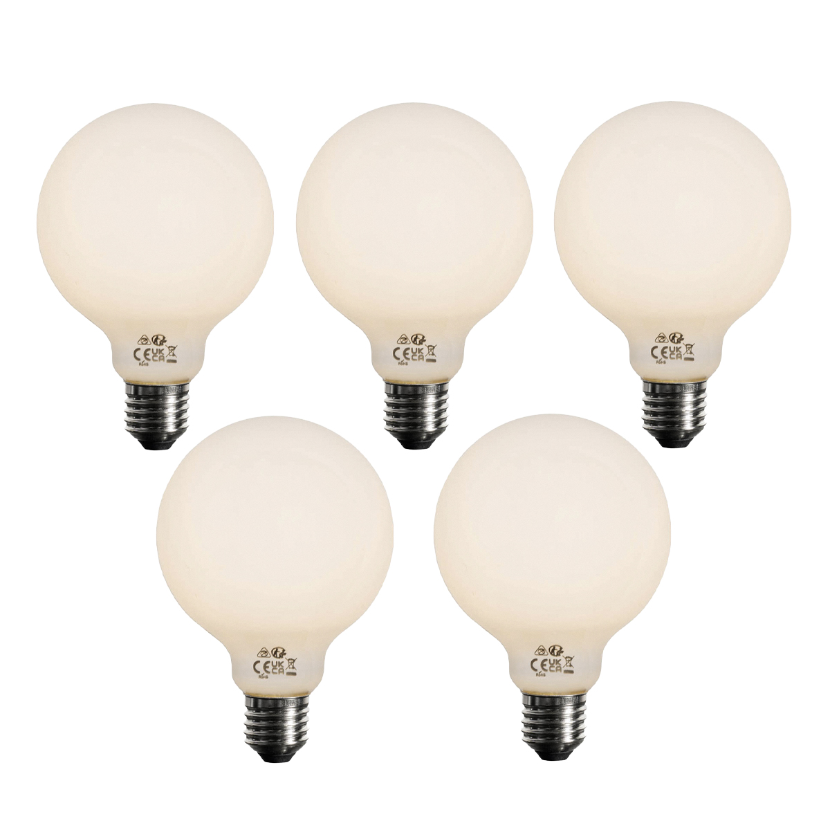 Sada 5 ks LED žárovka E27 s 3stupňovým stmíváním