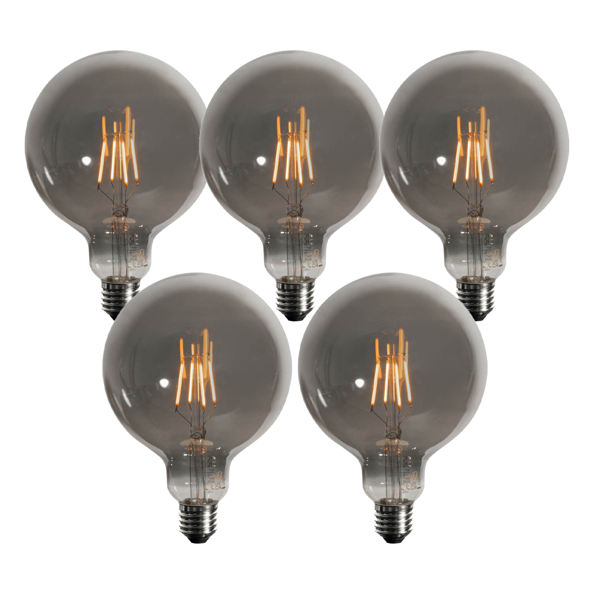 Sada 5 ks Stmívatelná LED žárovka E27 se 3 stupni stmívání