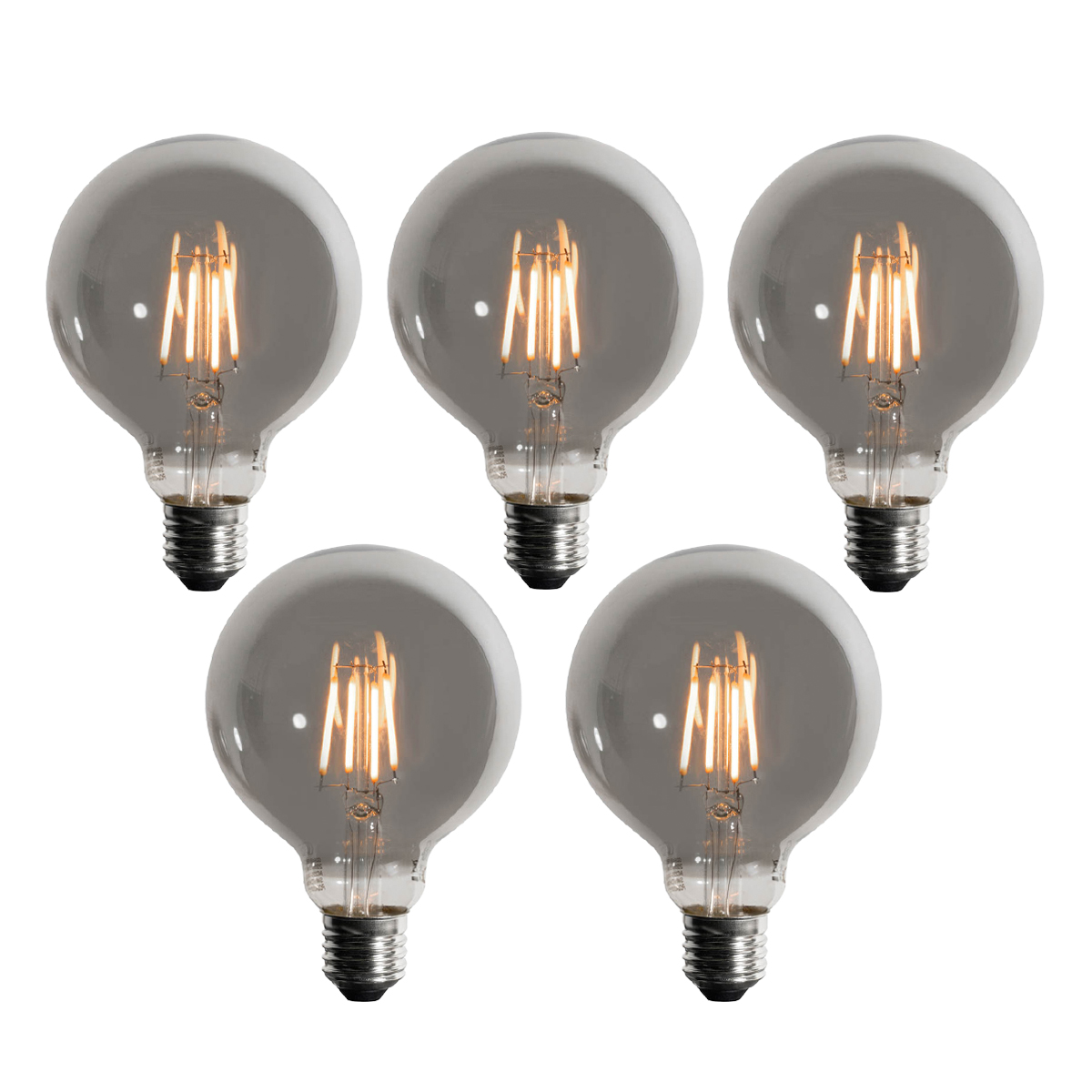 Sada 5 ks Stmívatelná LED žárovka E27 se 3 stupni stmívání