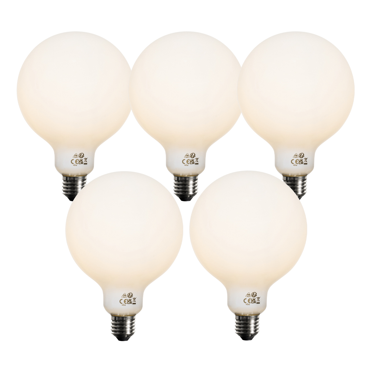 Sada 5 ks Stmívatelná LED žárovka E27 se 3 stupni stmívání