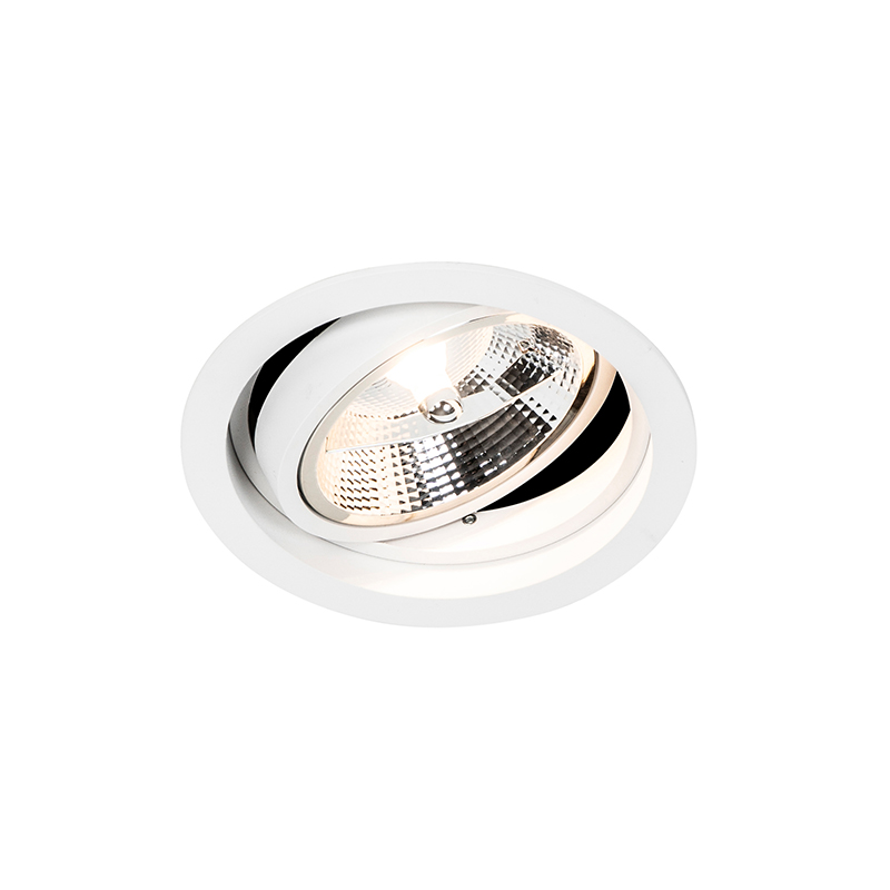 Smart Ronde inbouwspot wit verstelbaar incl. Wifi GU10 111m - Chuck 111
