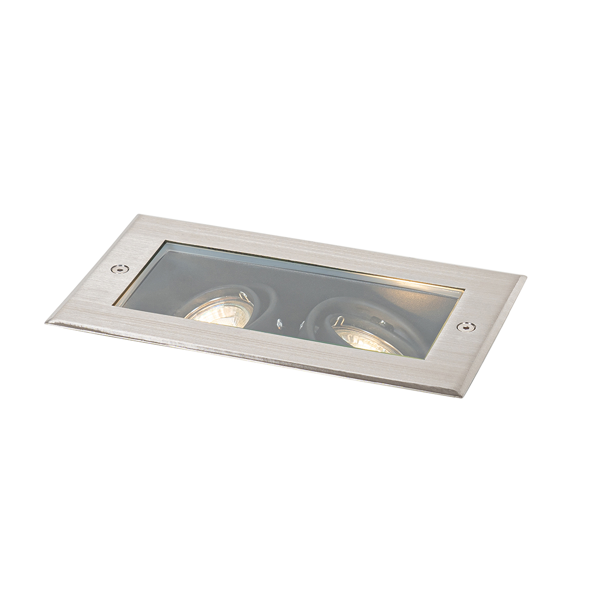 Smart grondspot staal 2-lichts verstelbaar IP65 incl. 2 GU10 50mm - Oneon