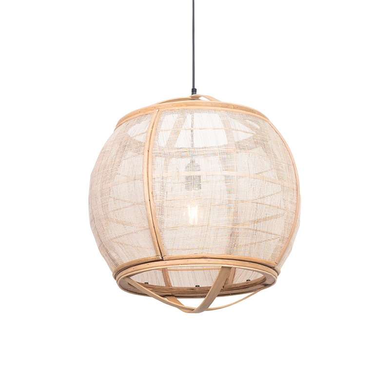 Smart hanglamp bruin 50 cm incl. Wifi G95 - Pascal