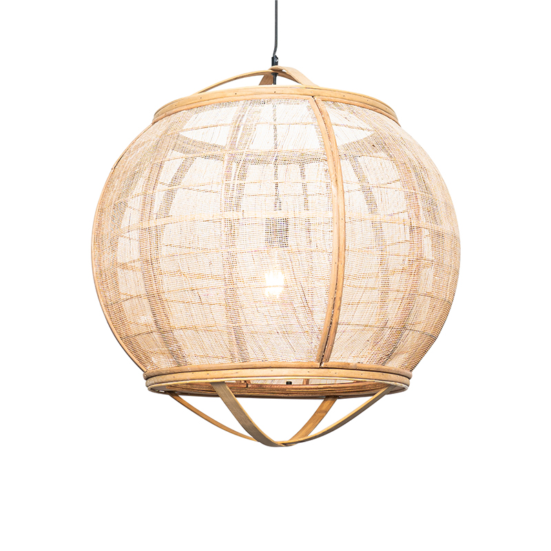 Smart hanglamp bruin 58 cm incl. Wifi G95 - Pascal