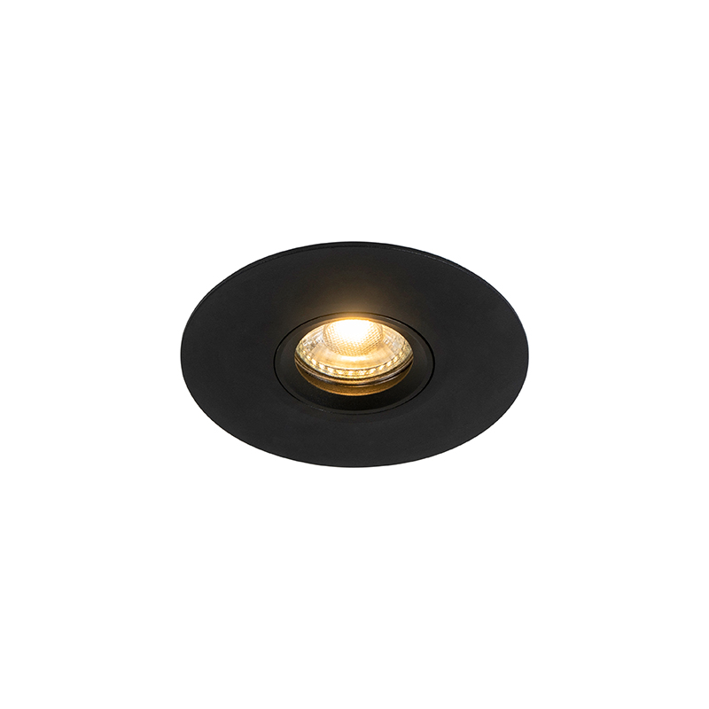 Smart inbouwspot zwart incl Wifi GU10 50mm - Buco