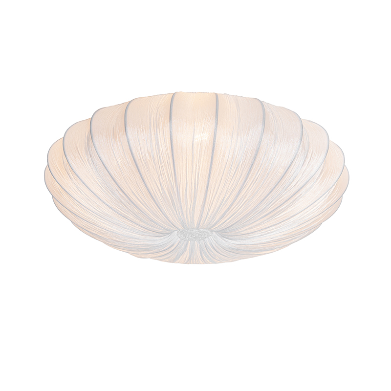 Smart plafondlamp wit zijden 60cm 5-lichts incl. 5 Wifi P45 - Plu