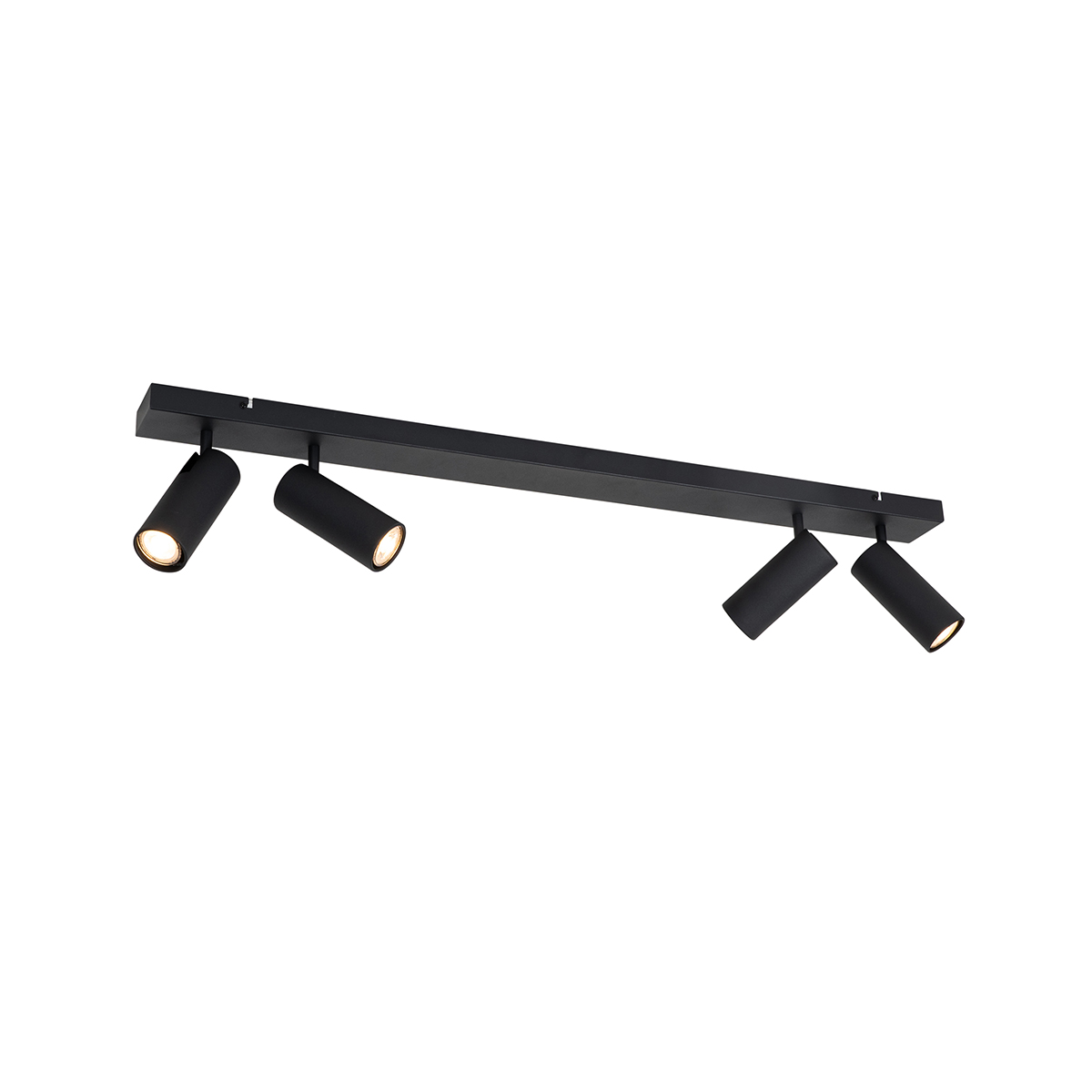 Smart plafondspot zwart 4-lichts verstelbaar incl. 4 Wifi GU10 50mm - Renna