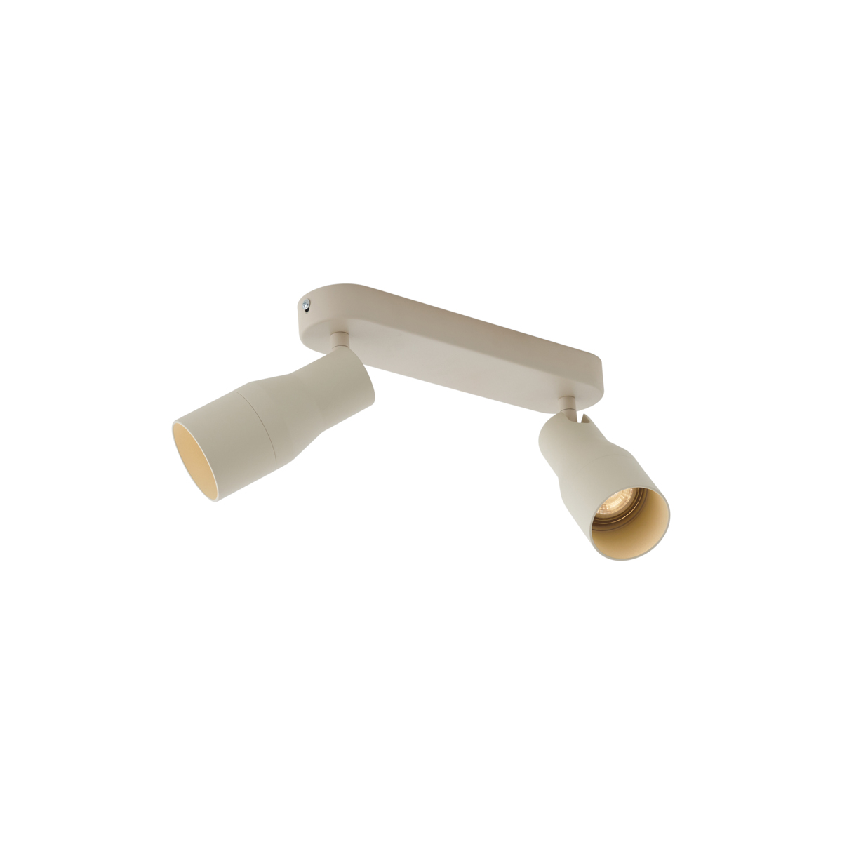 Zakulacené stropní bodové svítidlo béžové GU10 50 mm 2-světlo - Stanley