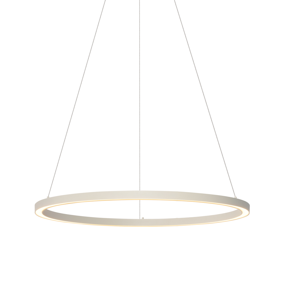 Designové závěsné svítidlo béžové 80cm včetně LED s 3-stupňovým stmíváním - Girello