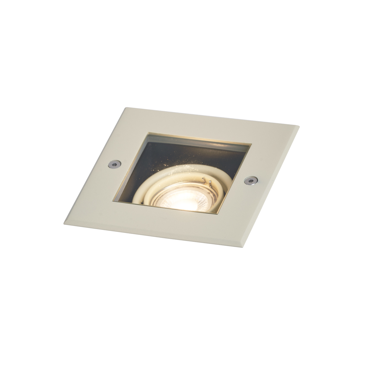 Moderne grondspot grijs beige GU10 50mm draai- en kantelbaar IP65 - Oneon