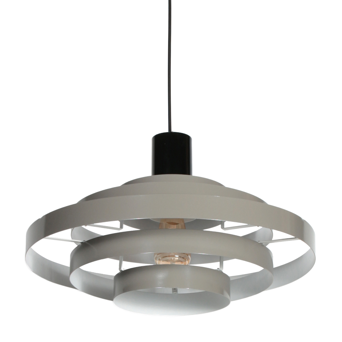 Retro hanglamp groen rond - Halo Cirque