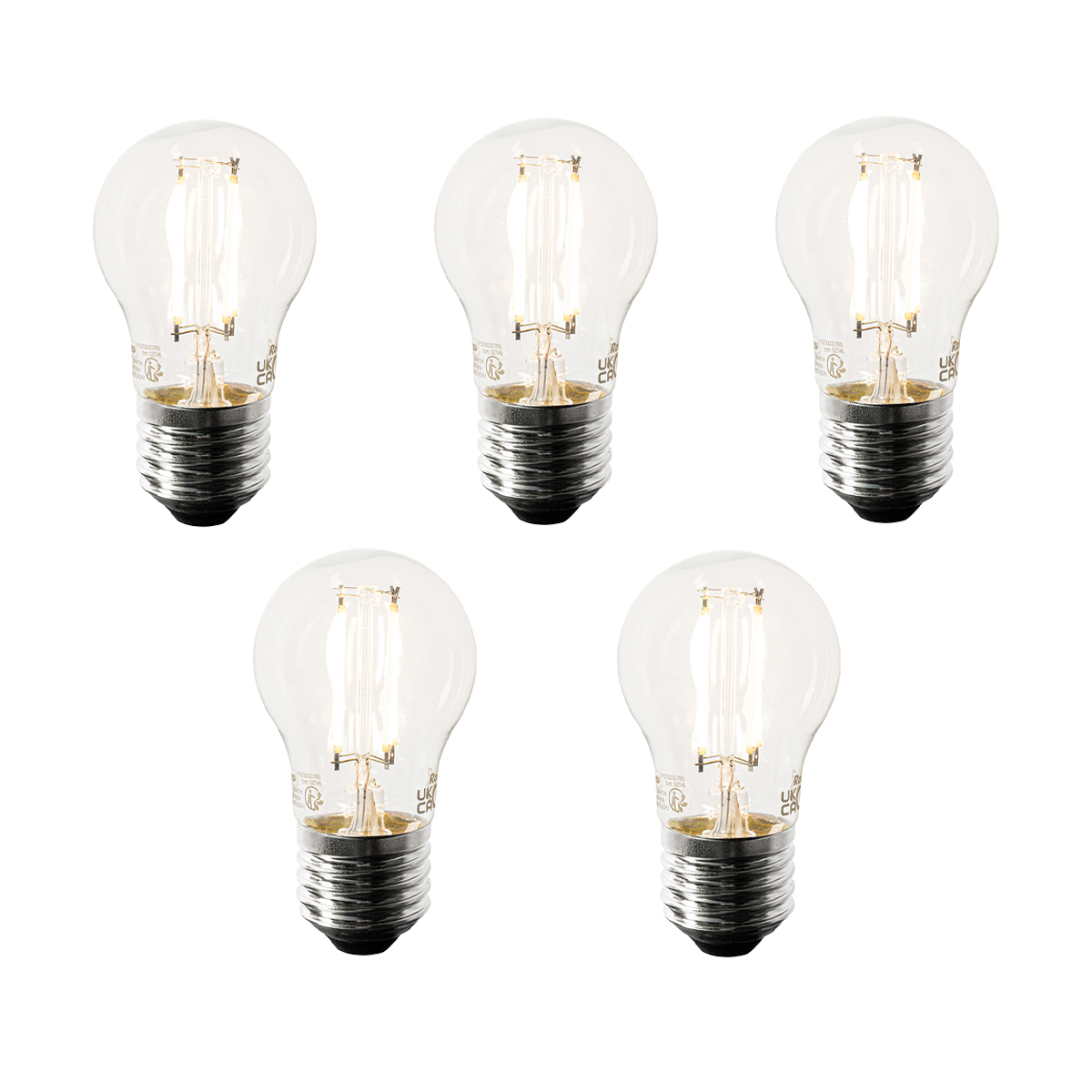 Sada 5 ks Smart E27 stmívatelná v Kelvinově LED žárovce P45 4