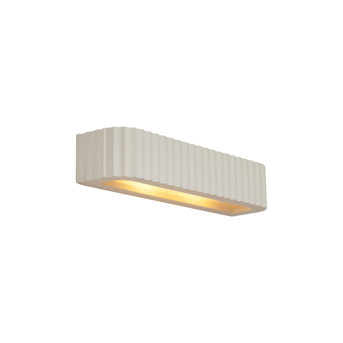 Skandinávská nástěnná lampa béžová obdélníková 2-světla - Plaster