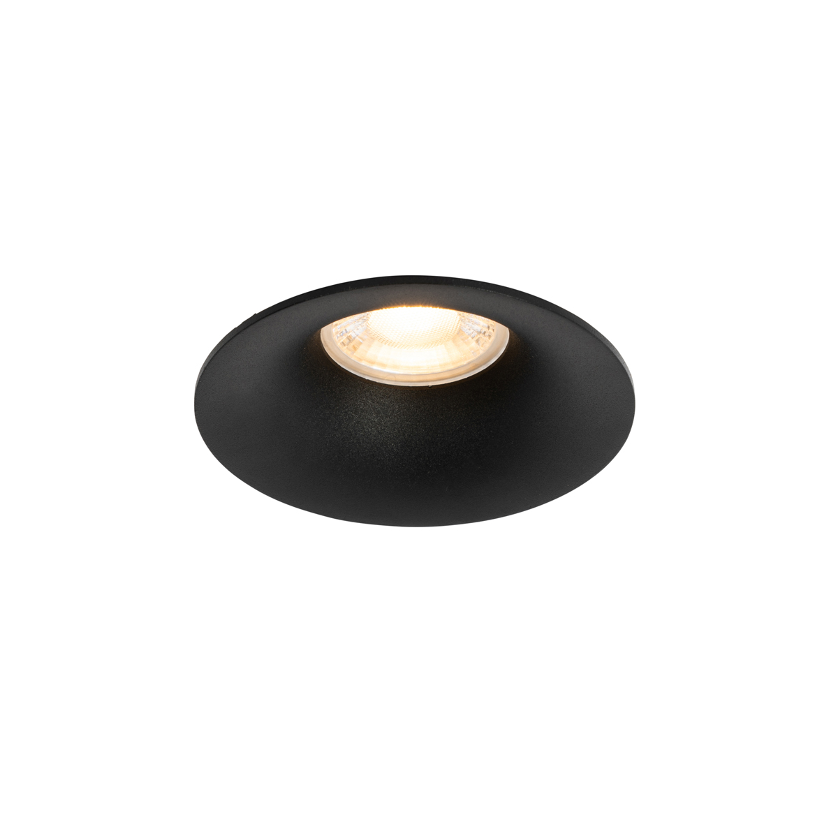 Chytré zapuštěné bodové svítidlo černé vč. Wifi GU10 50mm - Gijs