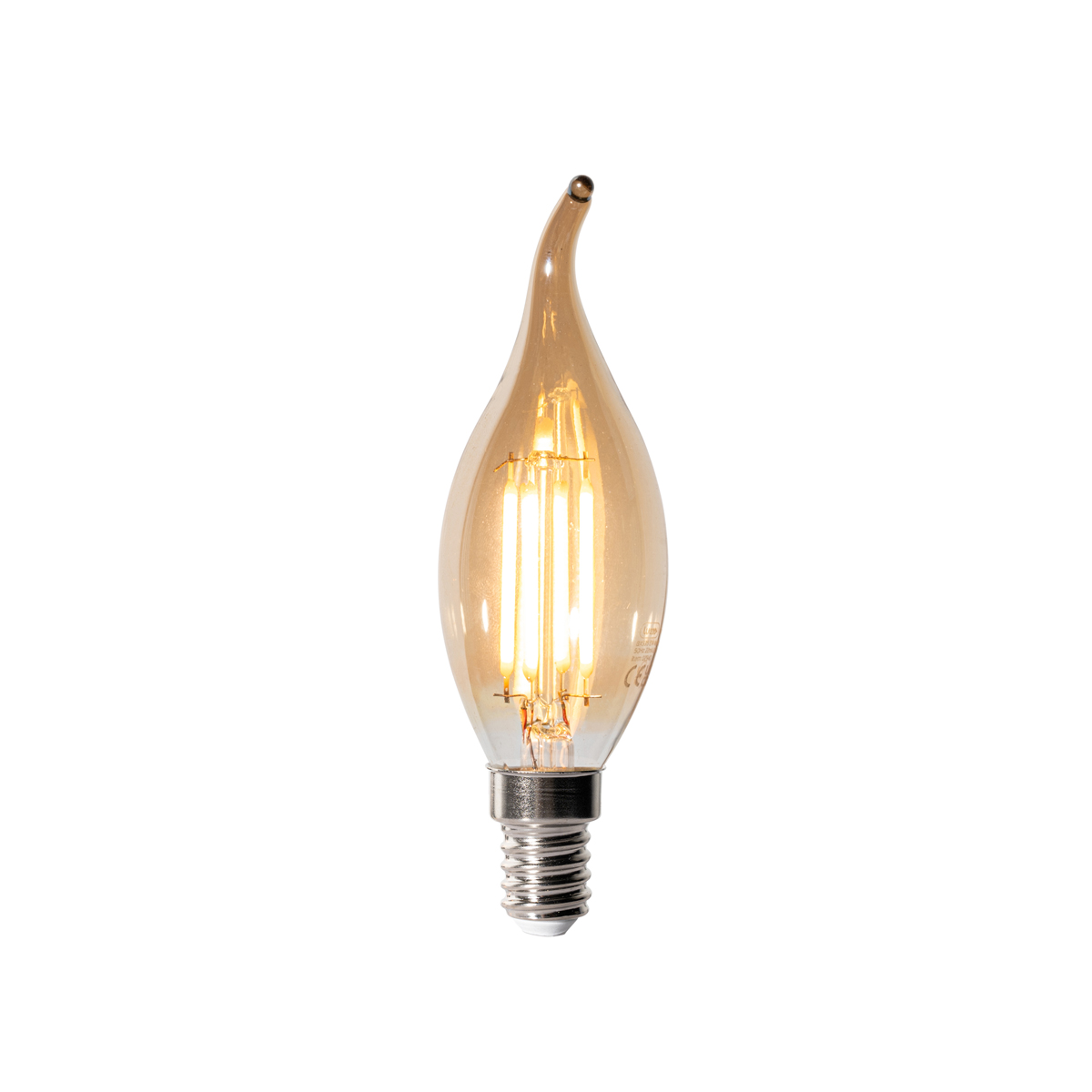 E14 stmívatelná LED žárovka BXS35 zlatá 4W 450 lm 2200K