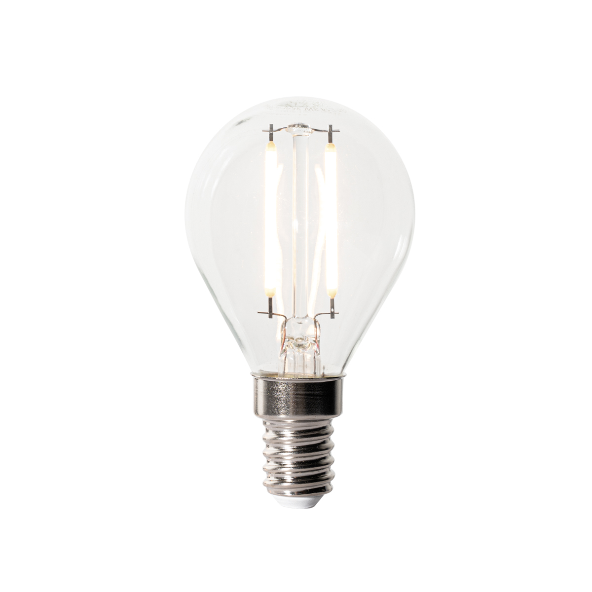 E14 stmívatelná LED žárovka P45 čiré sklo 3W 250 lm 3000K