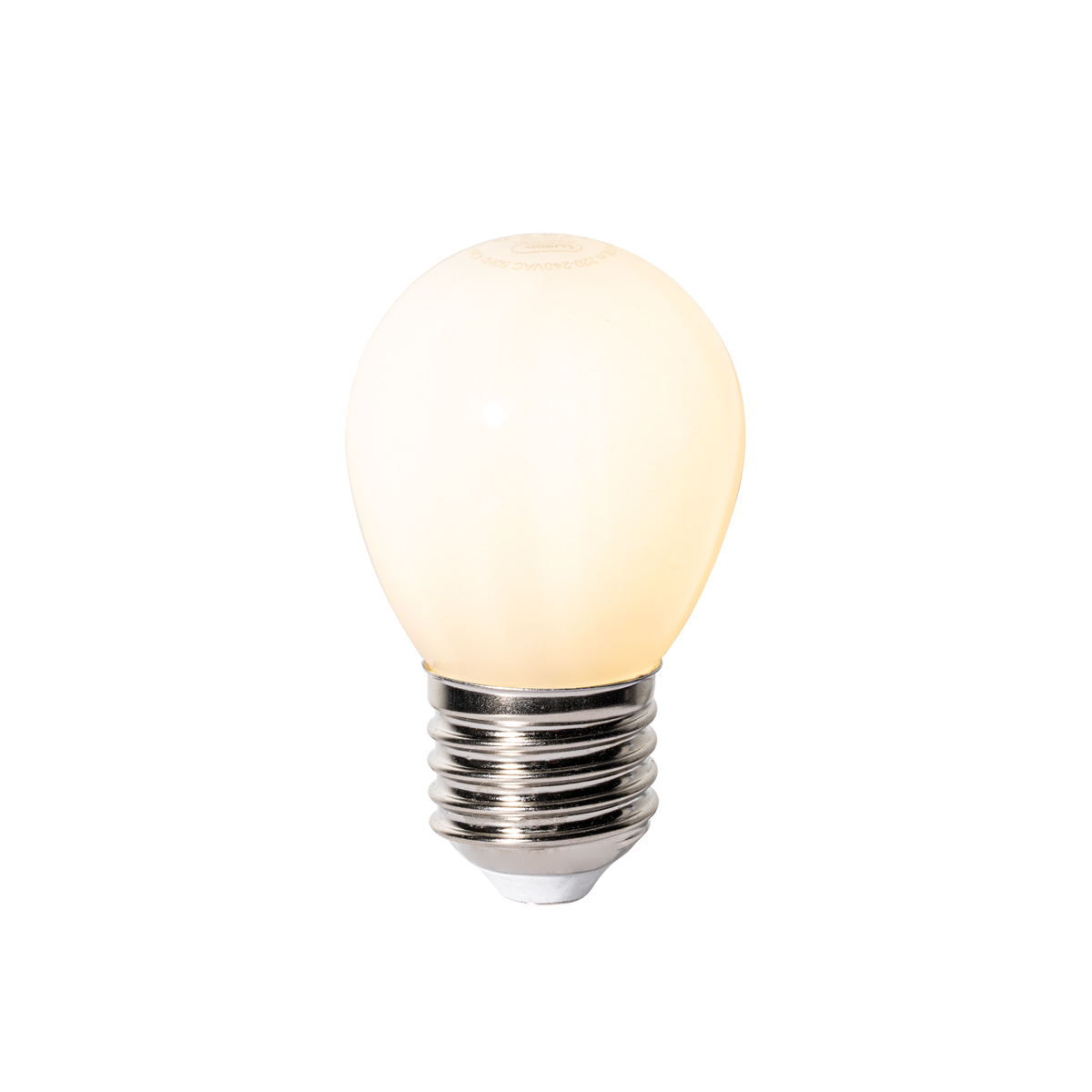 E27 3-stupňová stmívatelná LED žárovka P45 opálové sklo 5W 470 lm 2700K
