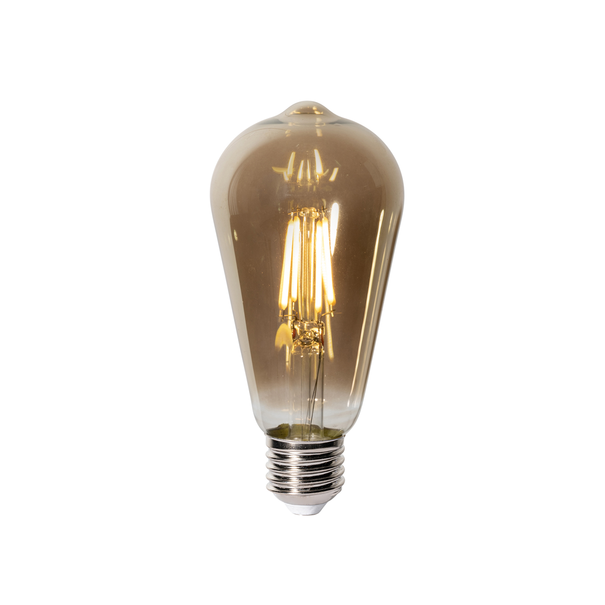 E27 stmívatelná LED žárovka ST64 kouřové sklo 5W 450 lm 2700K