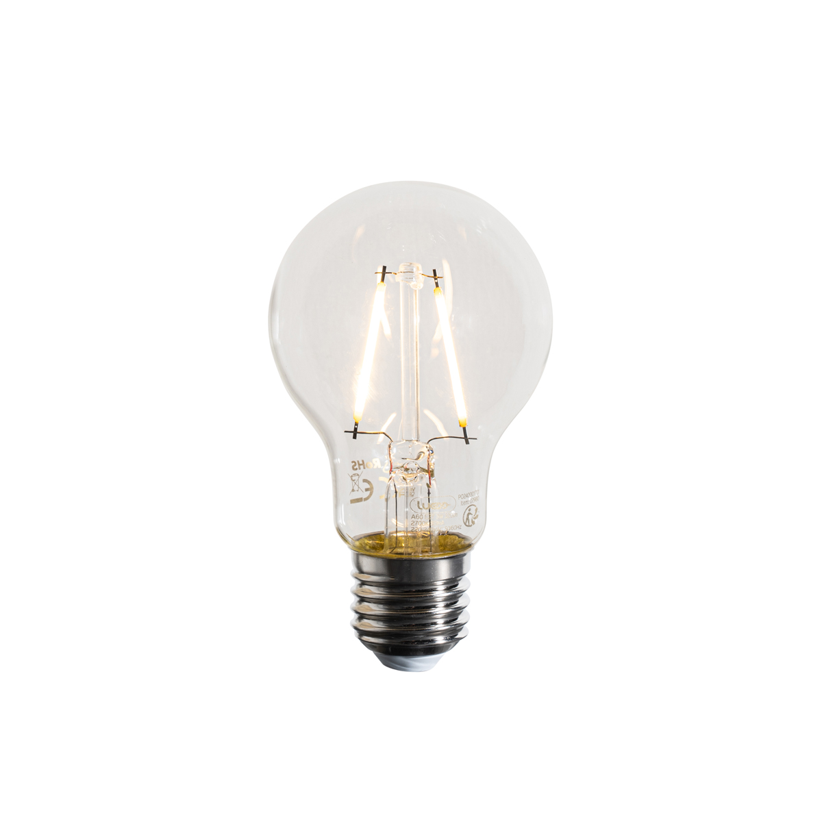 LED žárovky E27 A60 čiré 3W 320lm 2700K