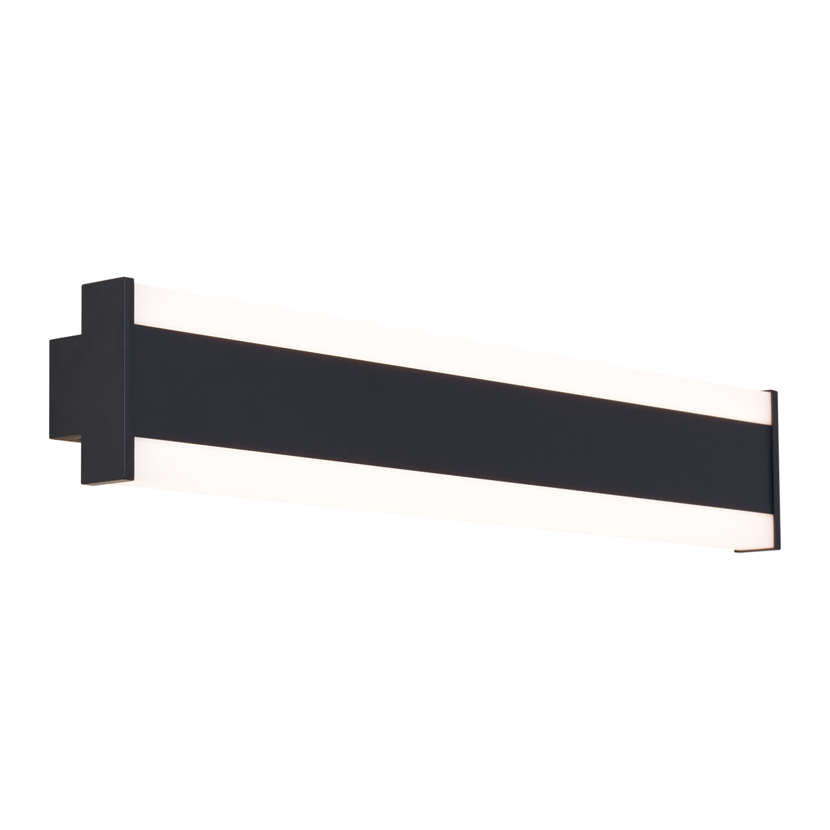 Moderní nástěnné svítidlo černé CCT 60cm vč. LED IP54 - Vanya