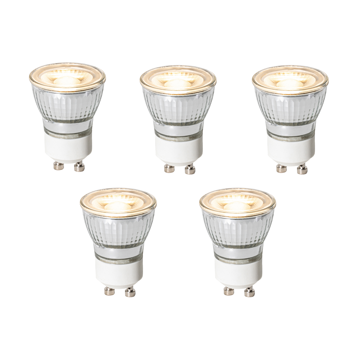 Sada 5 ks GU10 3-staps dimbaar LED lamp 3