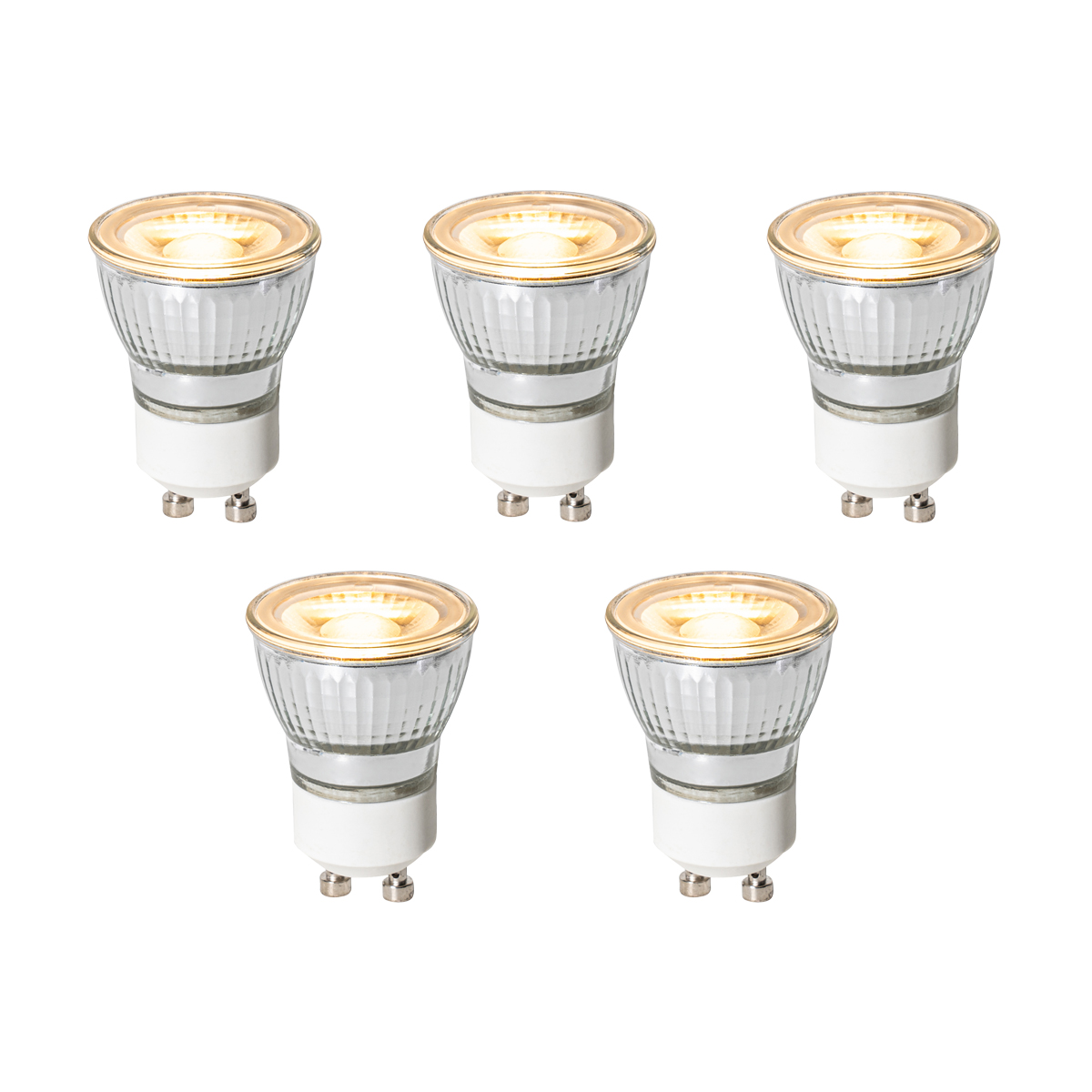 Sada 5 ks GU10 3-staps dimbaar LED lamp 3