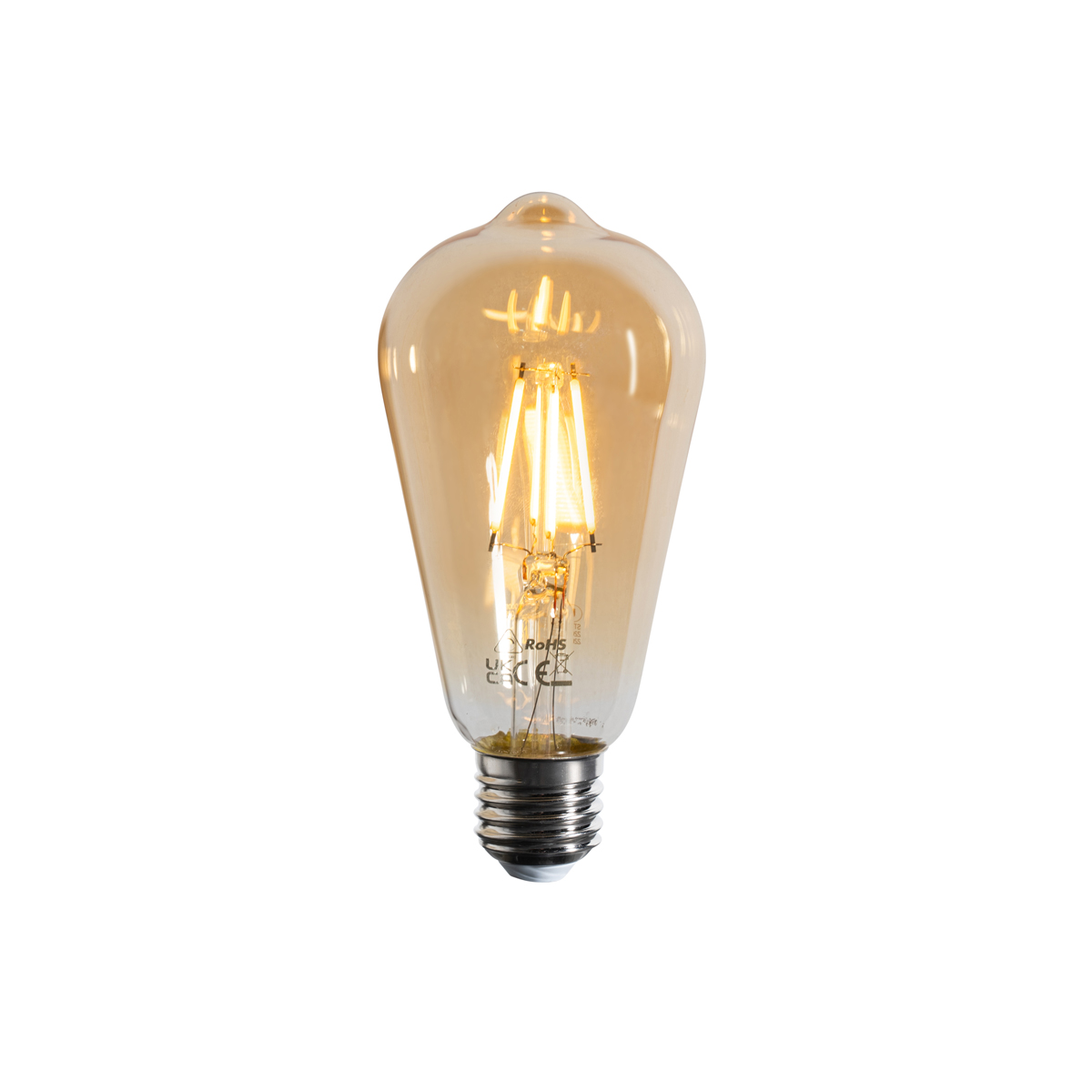 Stmívatelné LED vláknové žárovky E27 ST64 zlaté 4