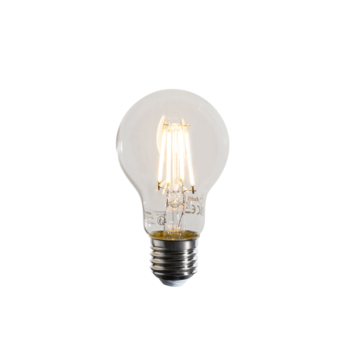 Stmívatelné LED žárovky E27 A60 čiré 4W 470lm 2700K