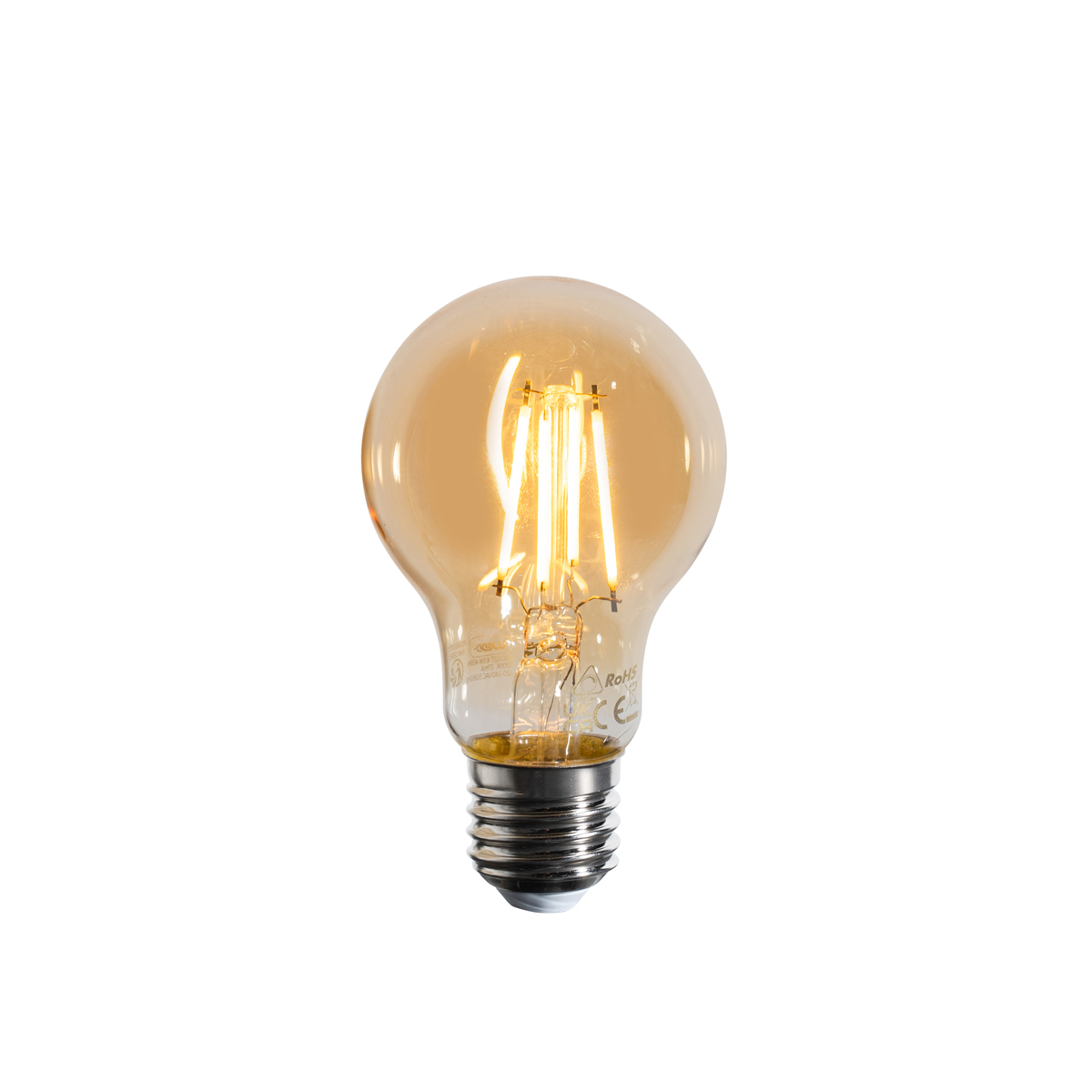 Stmívatelné LED žárovky E27 A60 zlaté 4W 420lm 2200K