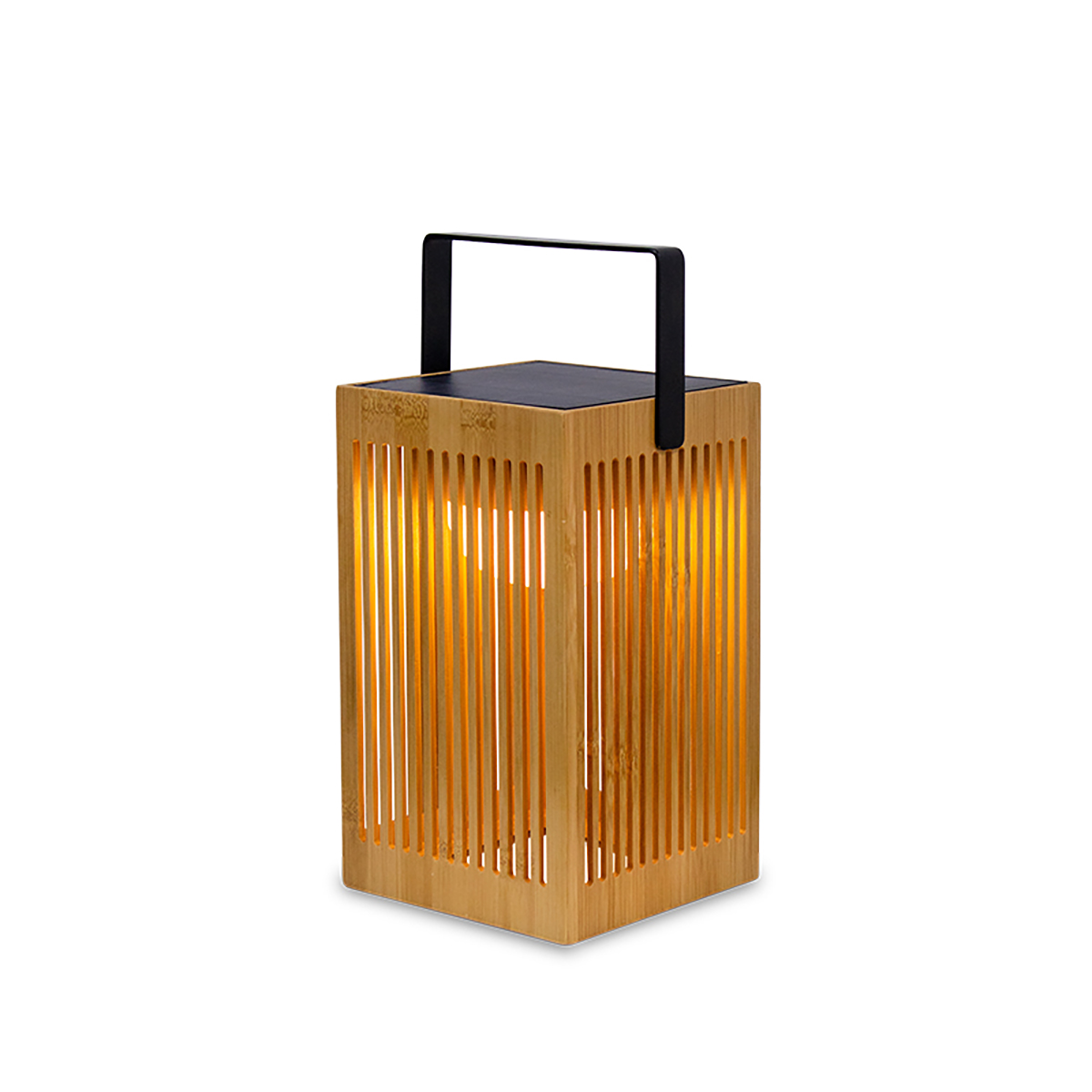 Bambusová stolní lampa s LED stmívačem