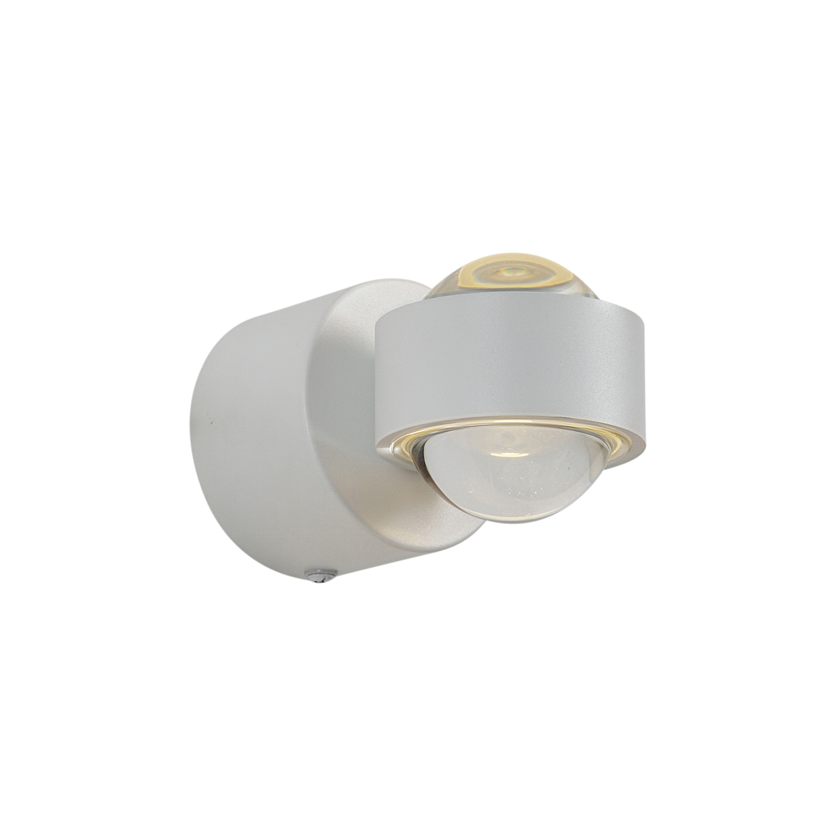 Designová nástěnná lampa bílá vč. LED IP44 - Lens