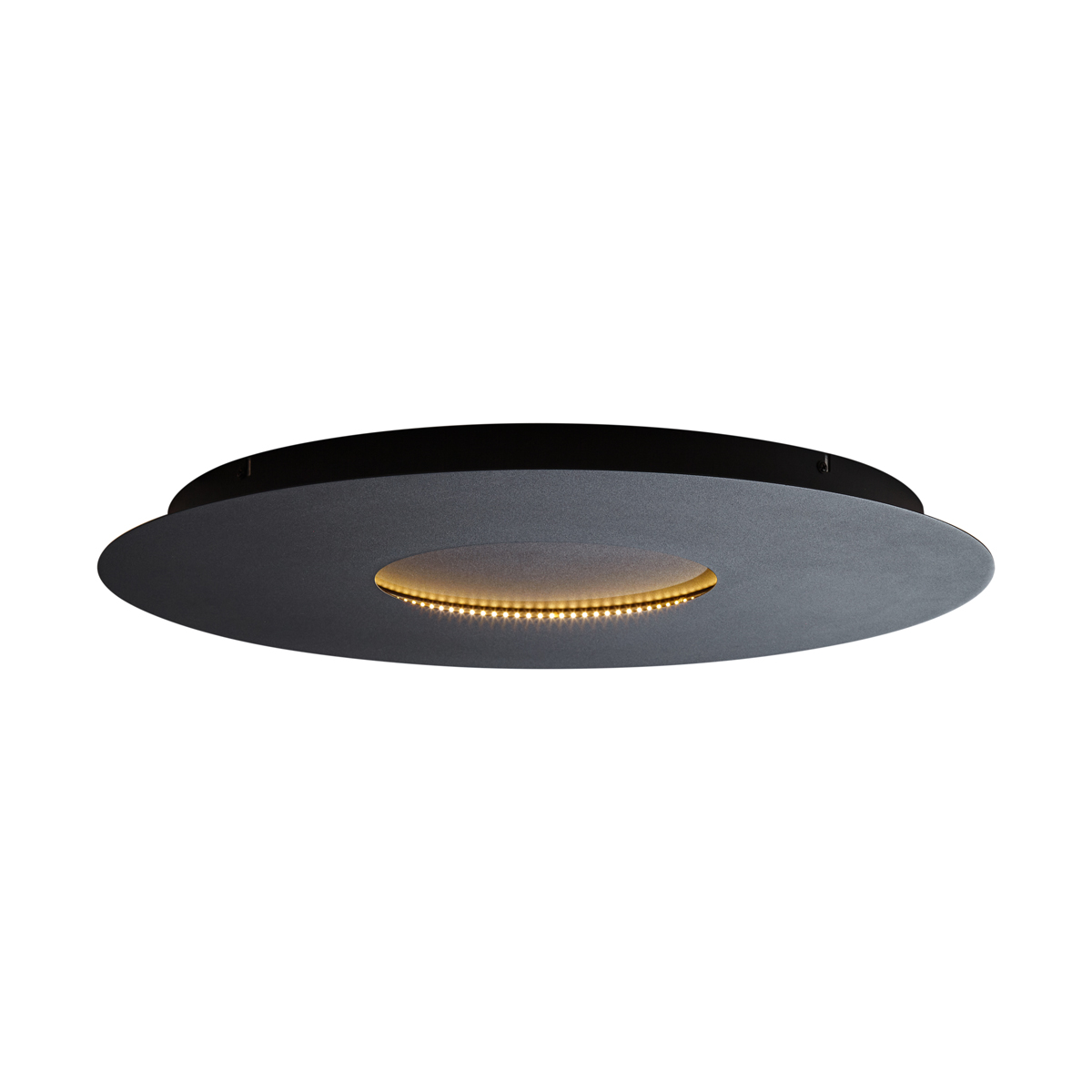 Moderní stropní svítidlo černé 60 cm vč. LED s 3-stupňovým stmíváním - Morning