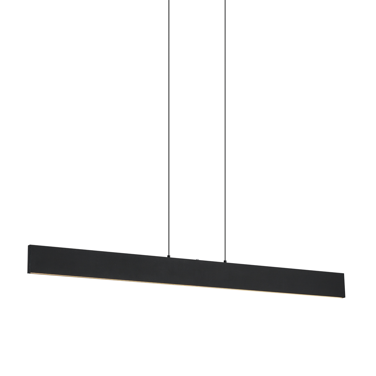 Moderní závěsné svítidlo černé vč. LED s 3-stupňovým stmíváním - Straight