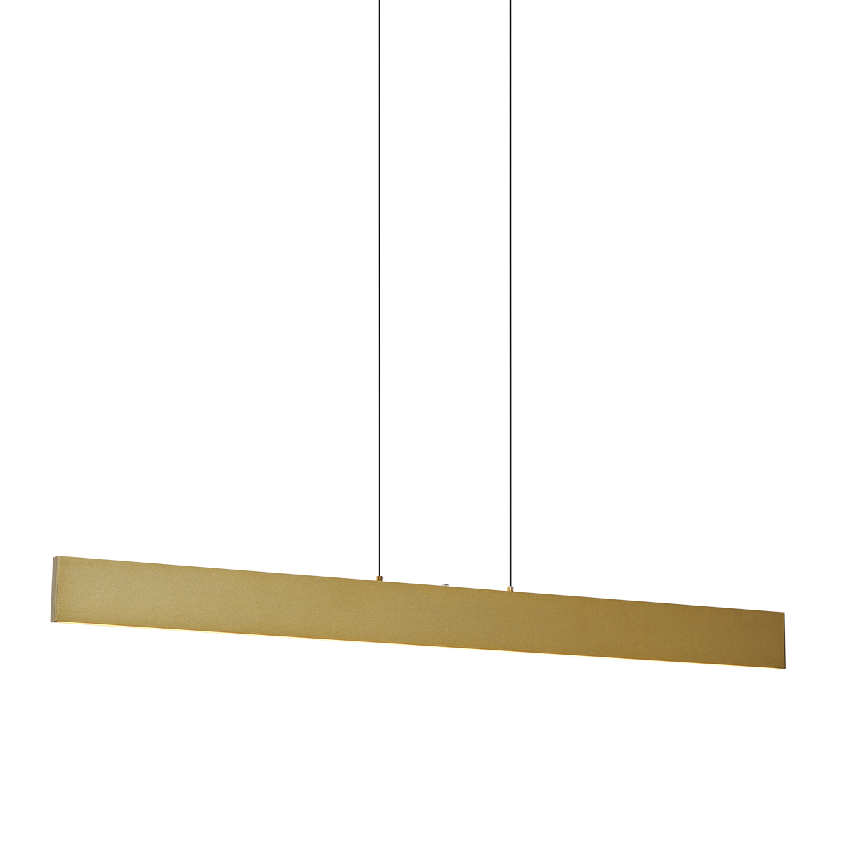 Moderní závěsné svítidlo mosazné vč. LED s 3-stupňovým stmíváním - Straight