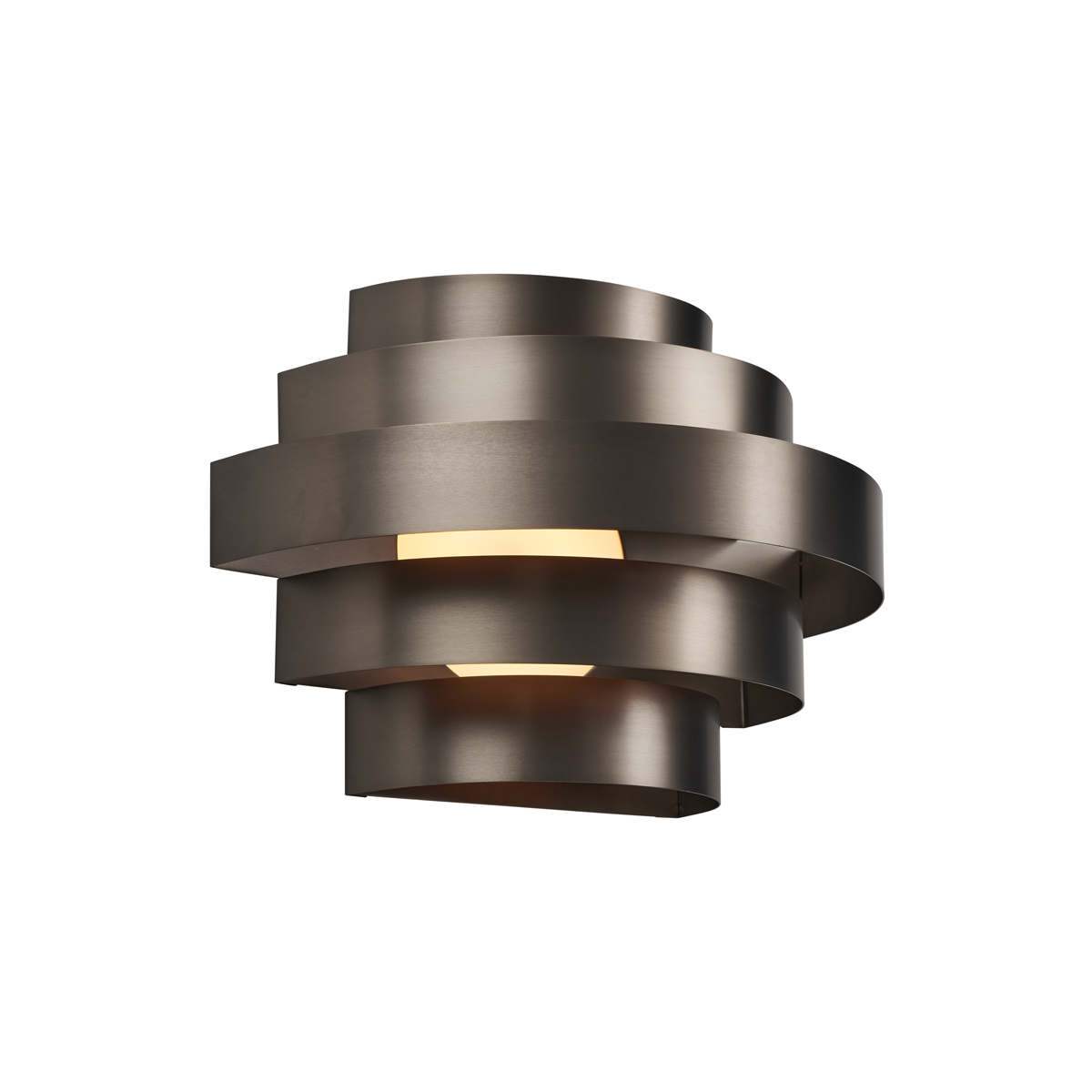 Moderní nástěnné svítidlo Gunmetal vč. LED s 3-stupňovým stmíváním - Lines